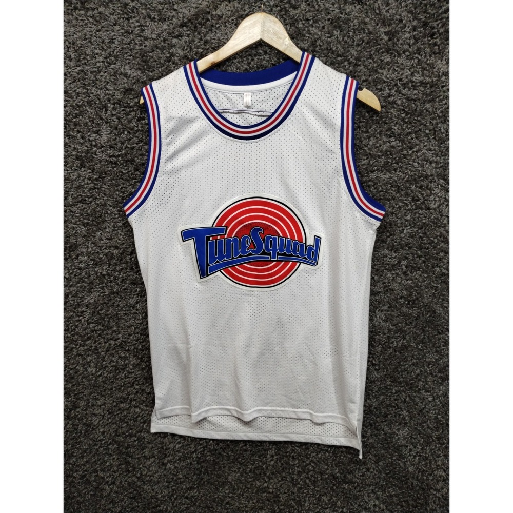 Tune Squad Basketball Jersey Adult Small White Bugs 1 Sleeveless Tank Sewn